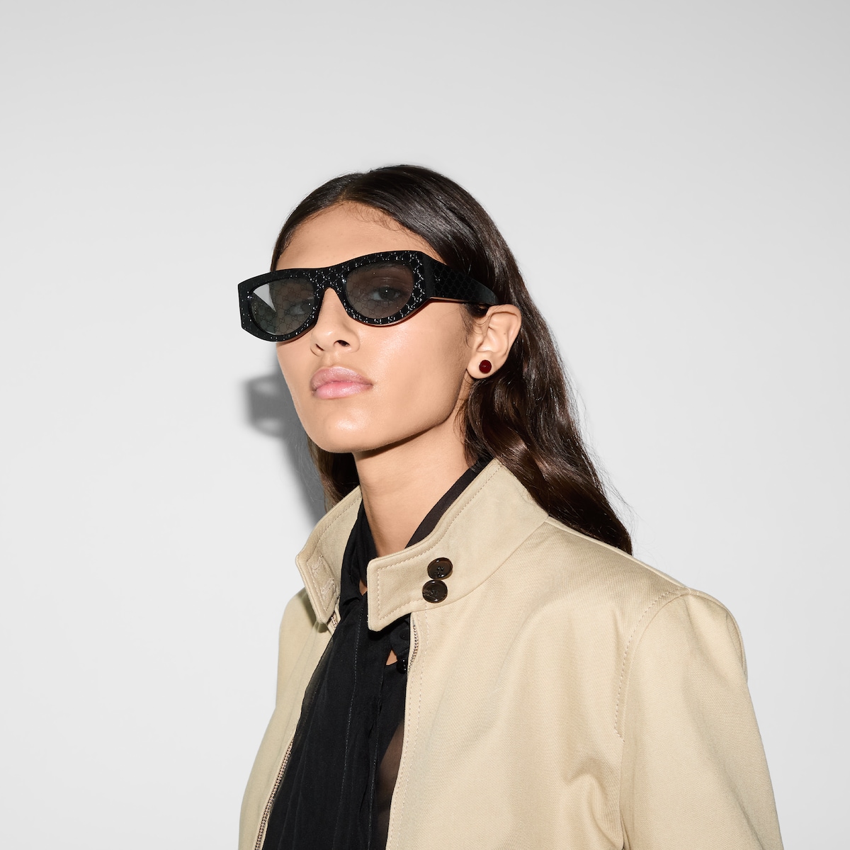 Rectangular frame sunglasses - Image 2